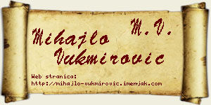 Mihajlo Vukmirović vizit kartica